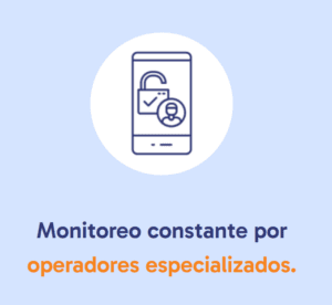 Monitoreo constante por operadores especializados.